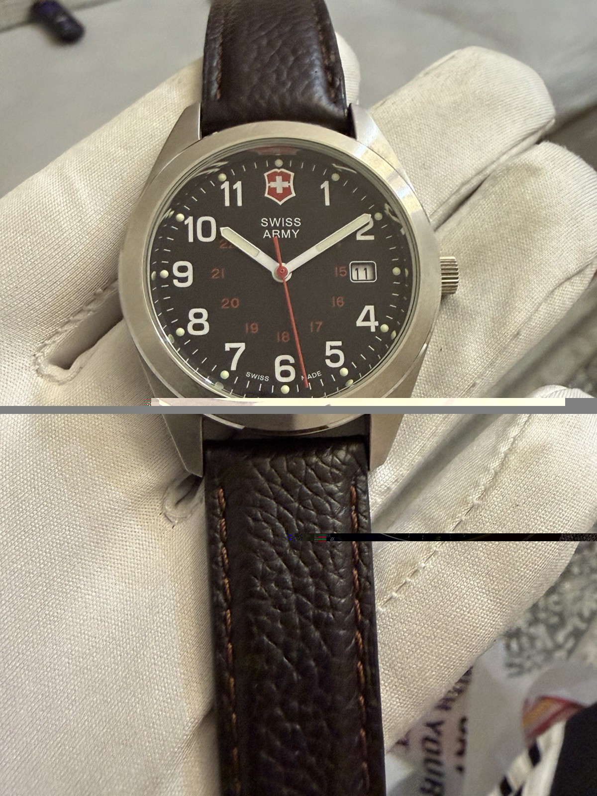 Victorinox Swiss Army Garrison Mil Men’s Watch 241083 – 40mm Black Dial Quartz￼