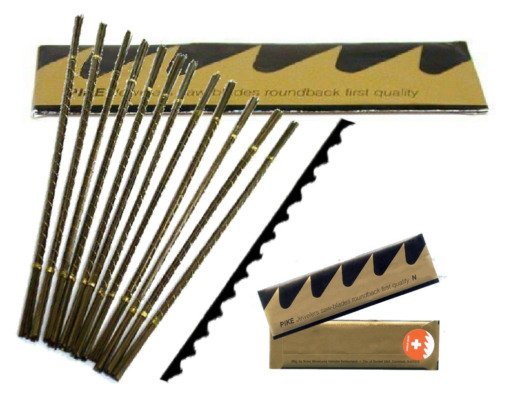 144pc1grs # 3/0,4/0,5/0,2/0,2 Swiss Vallorbe Pike Jewelers Saw Blades Engraving