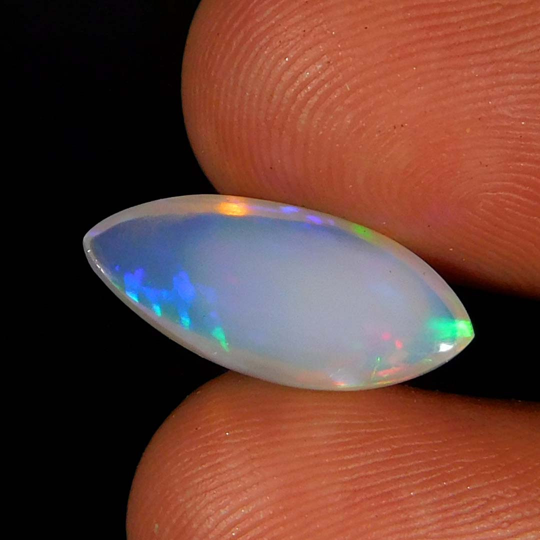 3.35Cts. Natural Play of Color Ethiopian Opal Marquise Cabochon Reiki Gemstone