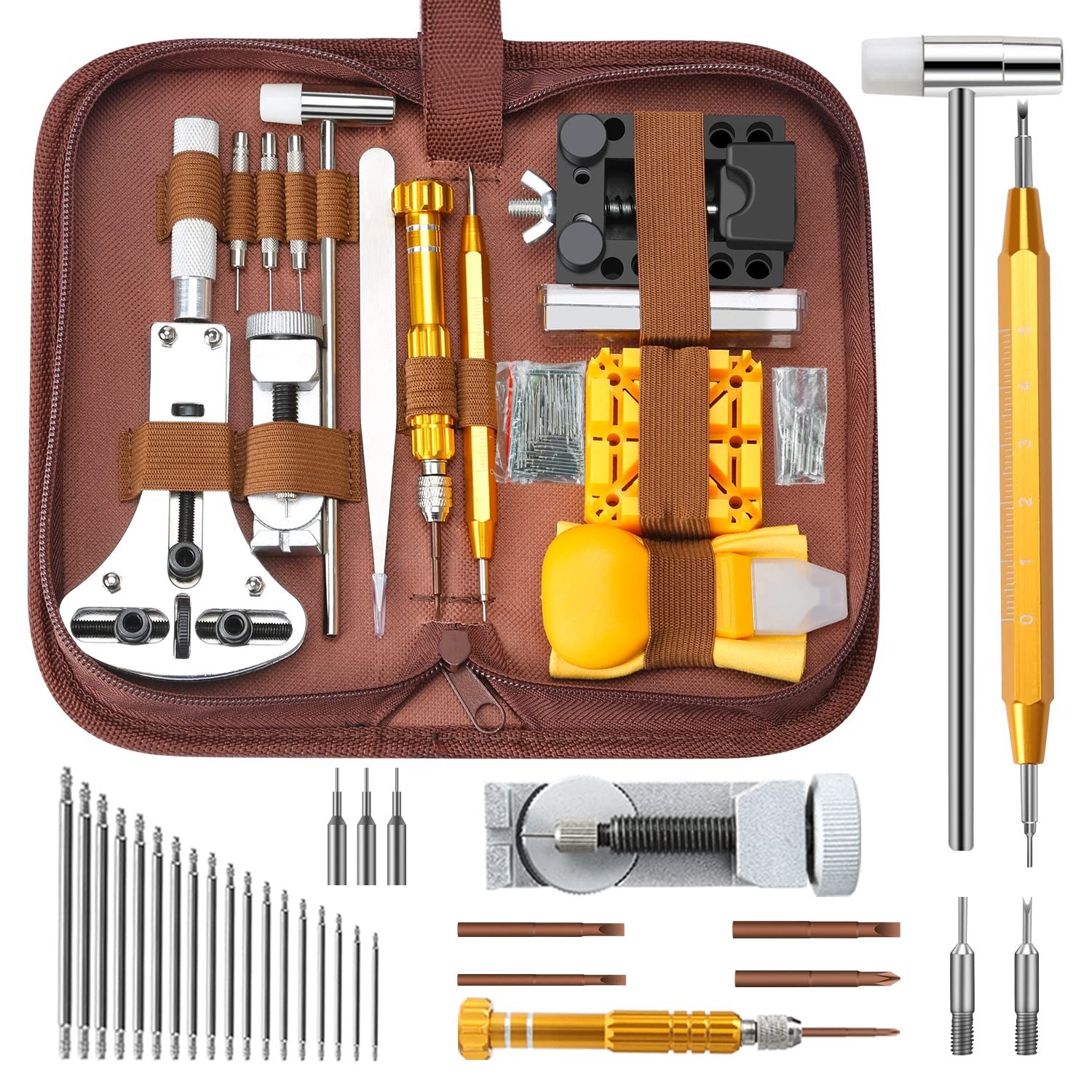 Professional Watch Repair Kit – Battery Replacement, Link Remover & Spring Bar T