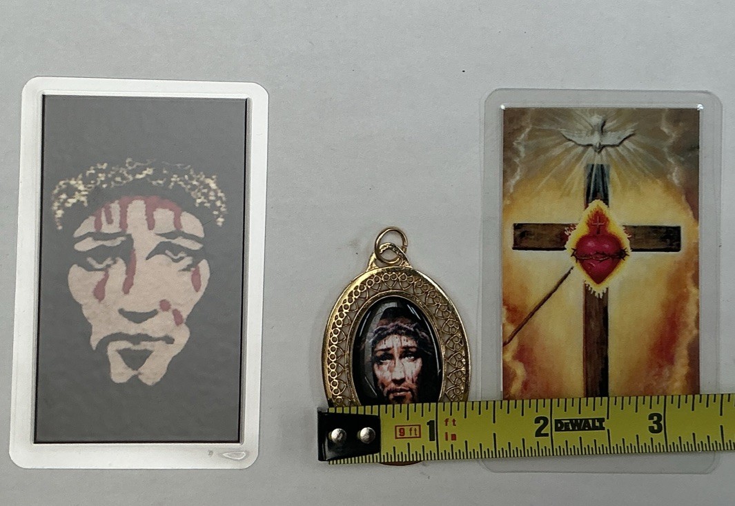 MEDALLA DE LA PRECIOSA SANGRE Y CRUZ DEL APOSTOLADO MEDAL PRECIOUS BLOOD, PROTEC