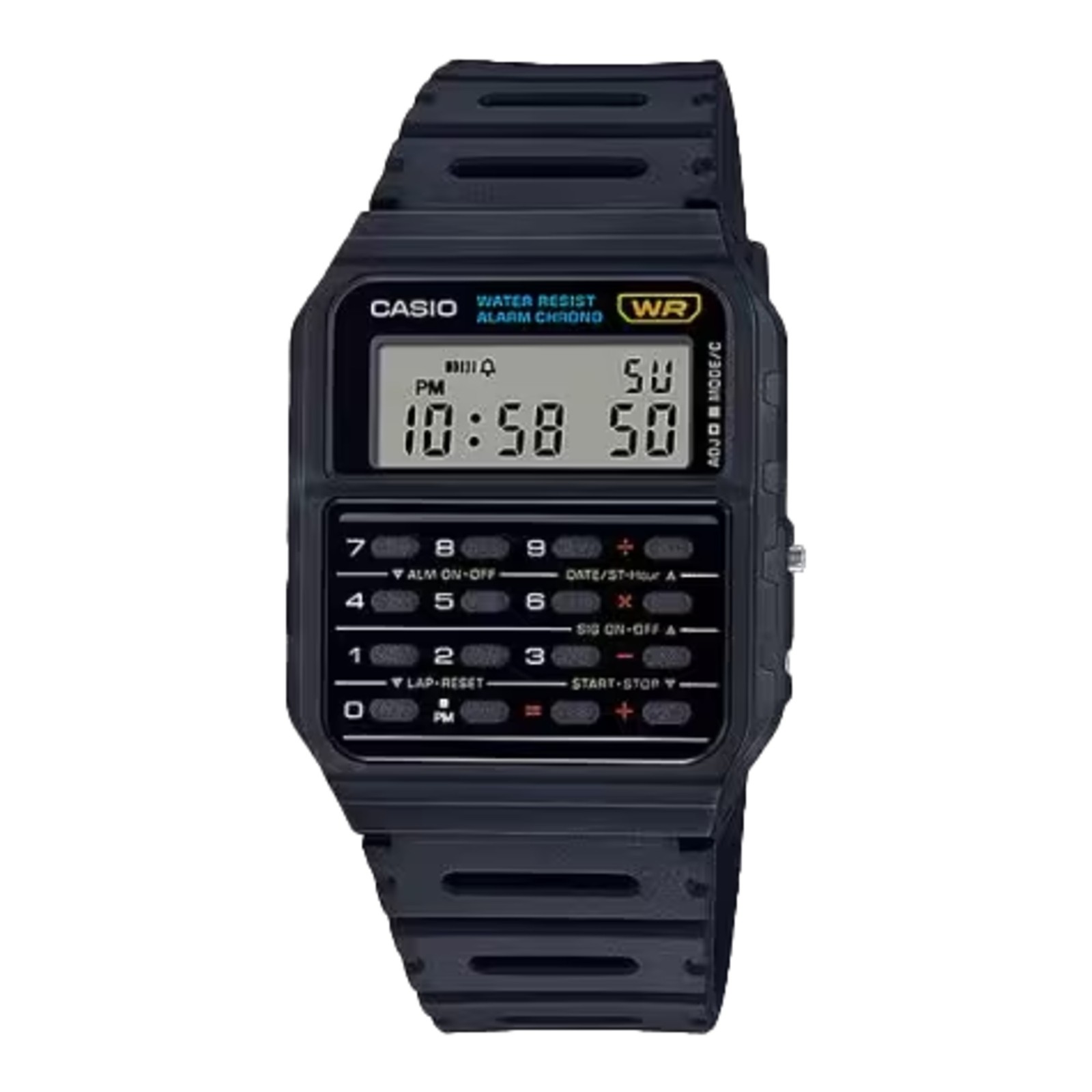 Casio Men’s Vintage LCD Digital Calculator Black Band – CA-53W-1Z