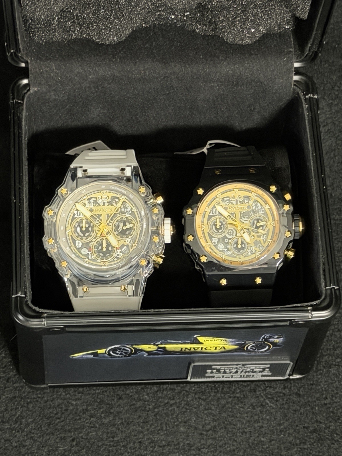Invicta NEW IN BOX Racing Valyron Chronograph Limited edition 2 Watch bundle