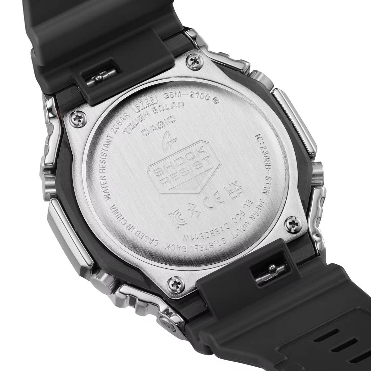 CASIO G SHOCK Tough Solar Mobile Link Black Silver Green GBM 2100A 1A3 Men’s Wat