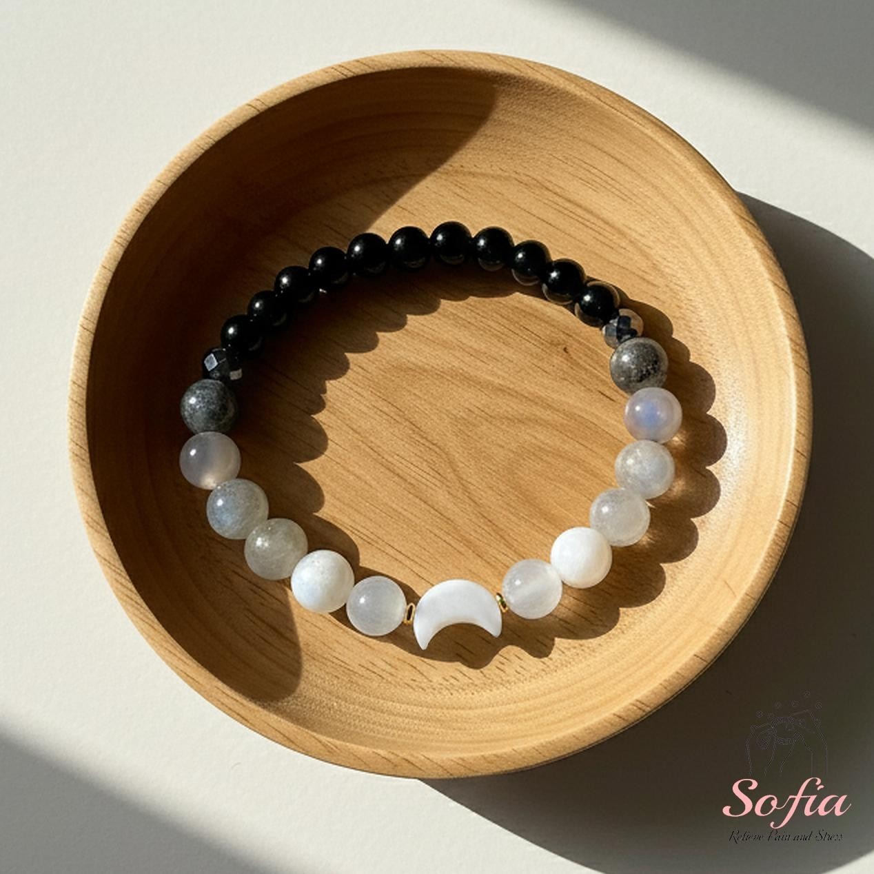 Moon Phase Crystal Bracelet Healing Gemstone Jewelry Gift Free US Shipping