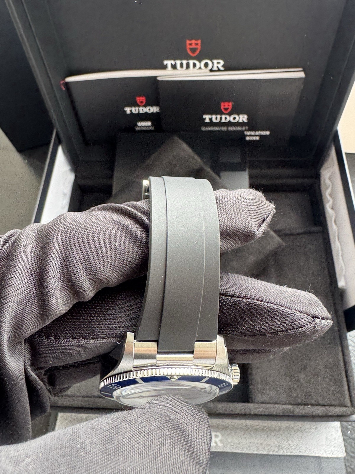 2026 Tudor Black Bay 54 Steel Blue 37mm Rubber Watch Unworn M79000B-0002