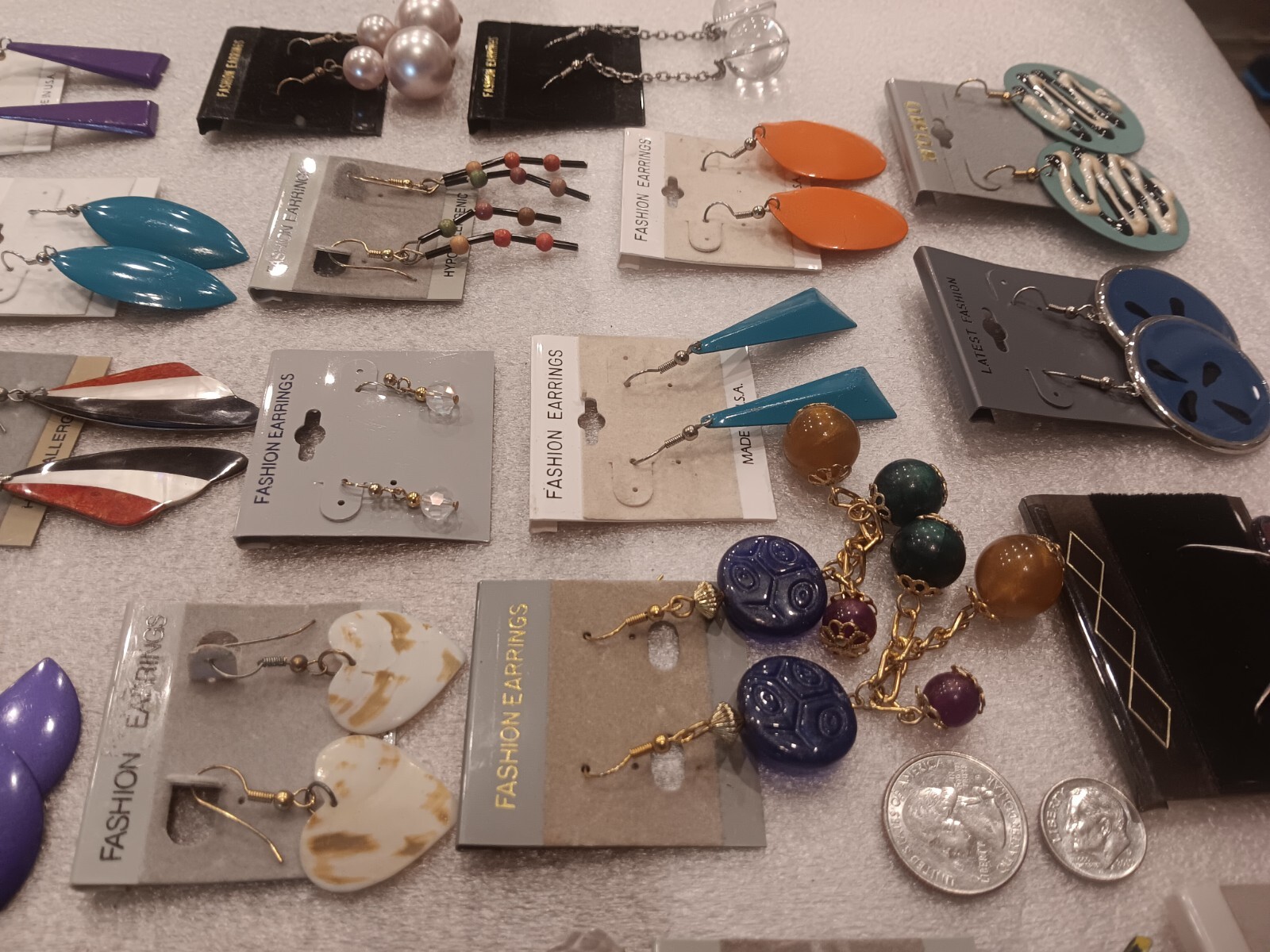 Fashion Jewelry Pierced Earrings Set Of 40 Pairs New #14