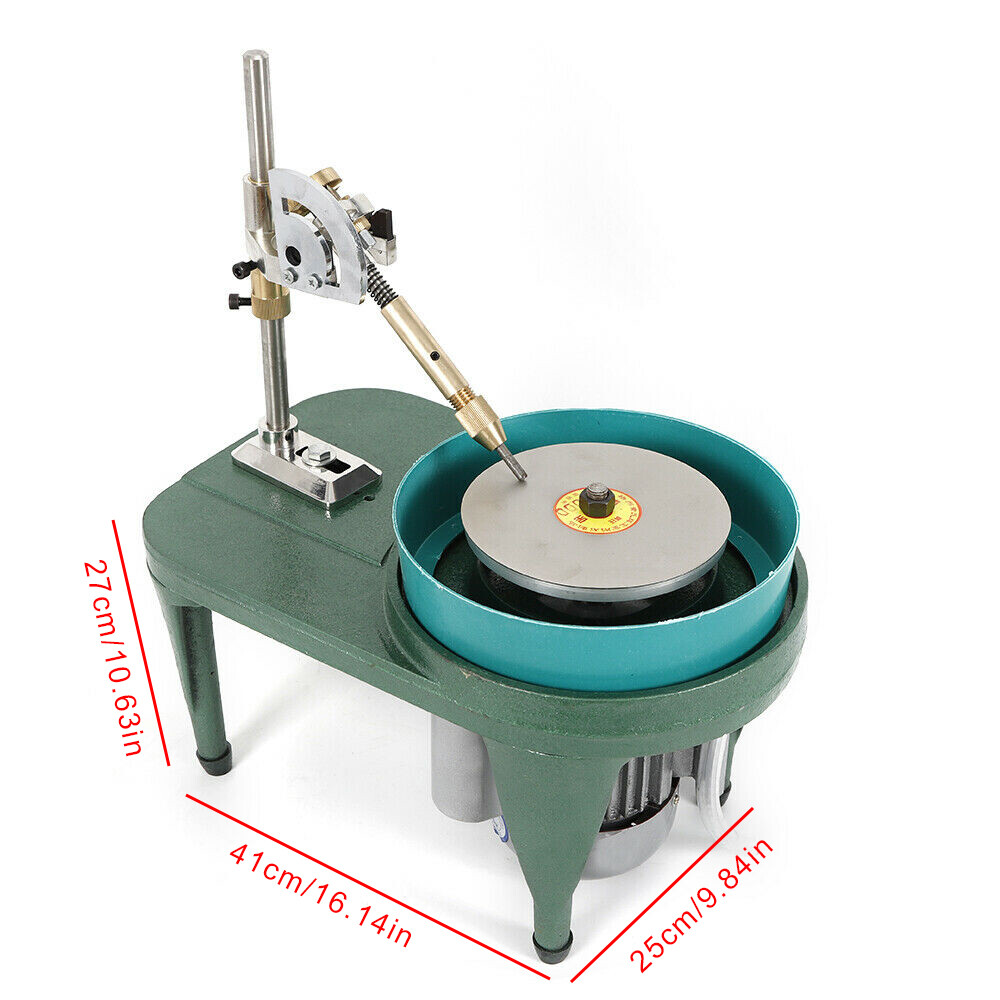 Lapidary Gemstone Flat Grinder Gem Jewelry Faceting Machine Copper Wire Motor US