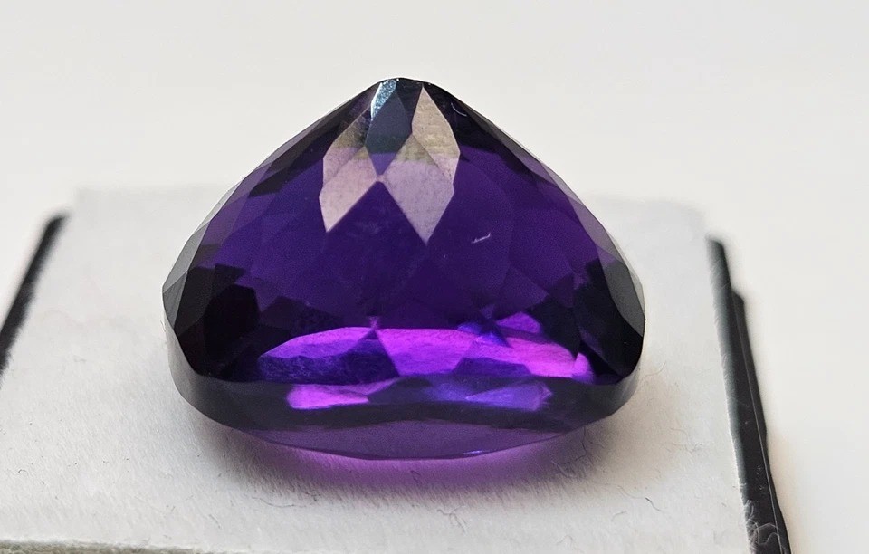 Amethyst Cushion Cut Purple 15-16 Ct Natural Loose Gemstone For Ring