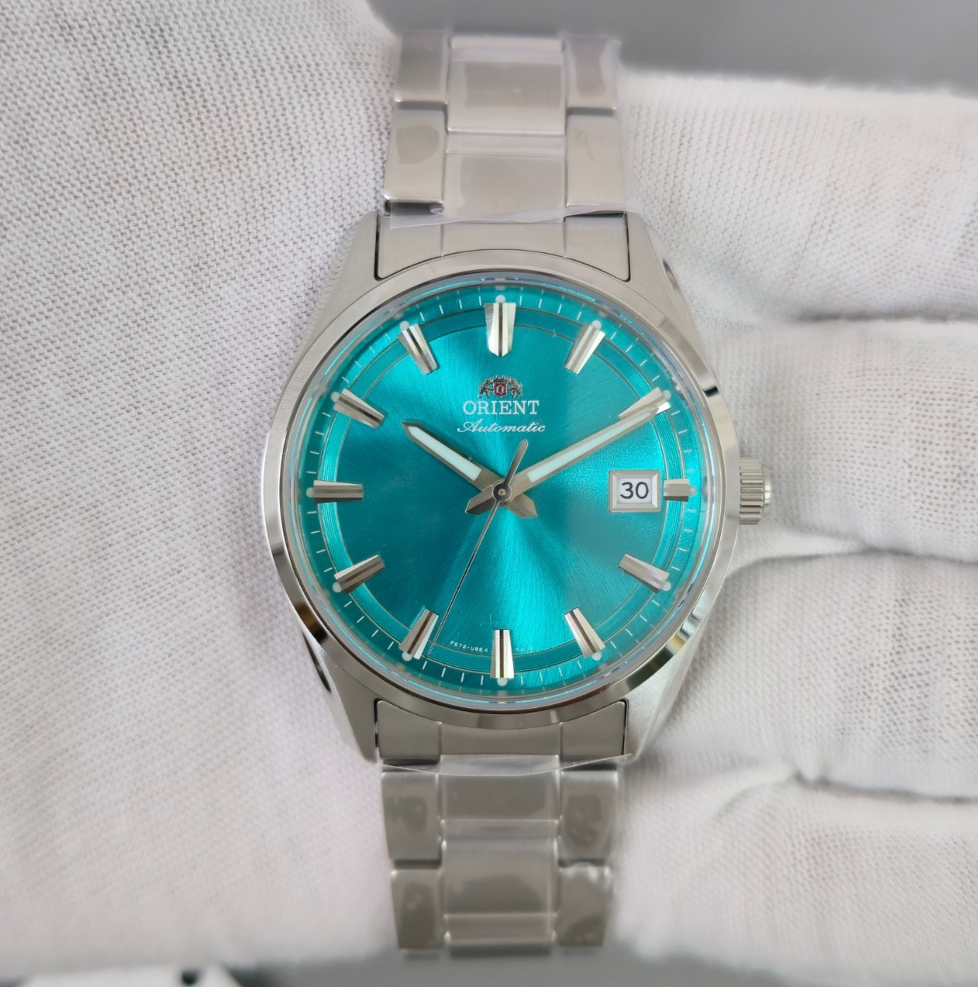 Orient Stretto Date RA-AC0R06 Limited Edition Green Dial New Full Set Mens Watch