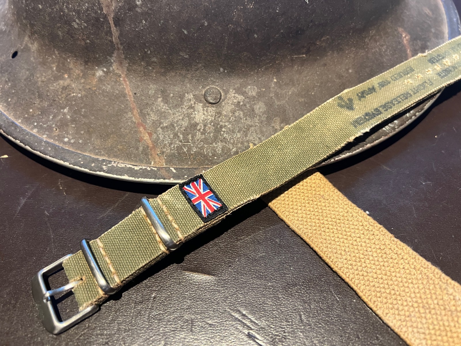SteveoStraps Canvas British Military Green 20mm MK8 TYPE B CARGO PARACHUTE STRAP