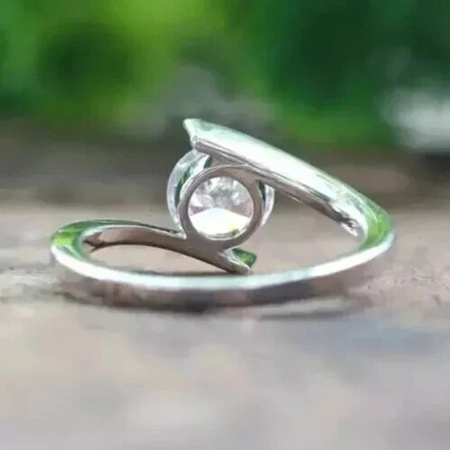 1.50Ct Round Cut Lab Grown IGI Certified Diamond Ring Solid 925 Sterling Silver