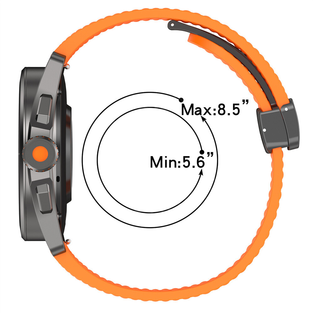 22mm Silicone Strap Watch Band For Amazfit Bip 6/5 GTR 4/3/2/2e/47mm Cheetah Pro