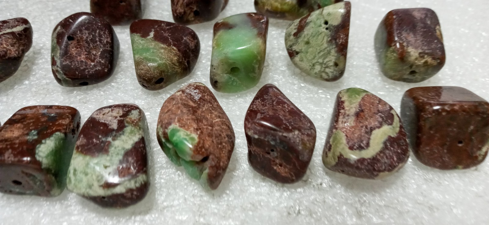 Confusionite Lot Of 16 Polished Beads W/Holes Loose Gemstones 1″ L x ½” D x ¾” W