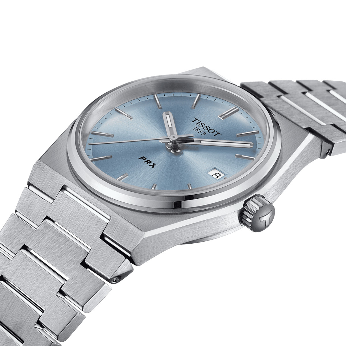 Tissot PRX 35 MM SS Baby Blue Dial Quartz Watch T137.210.11.351.00
