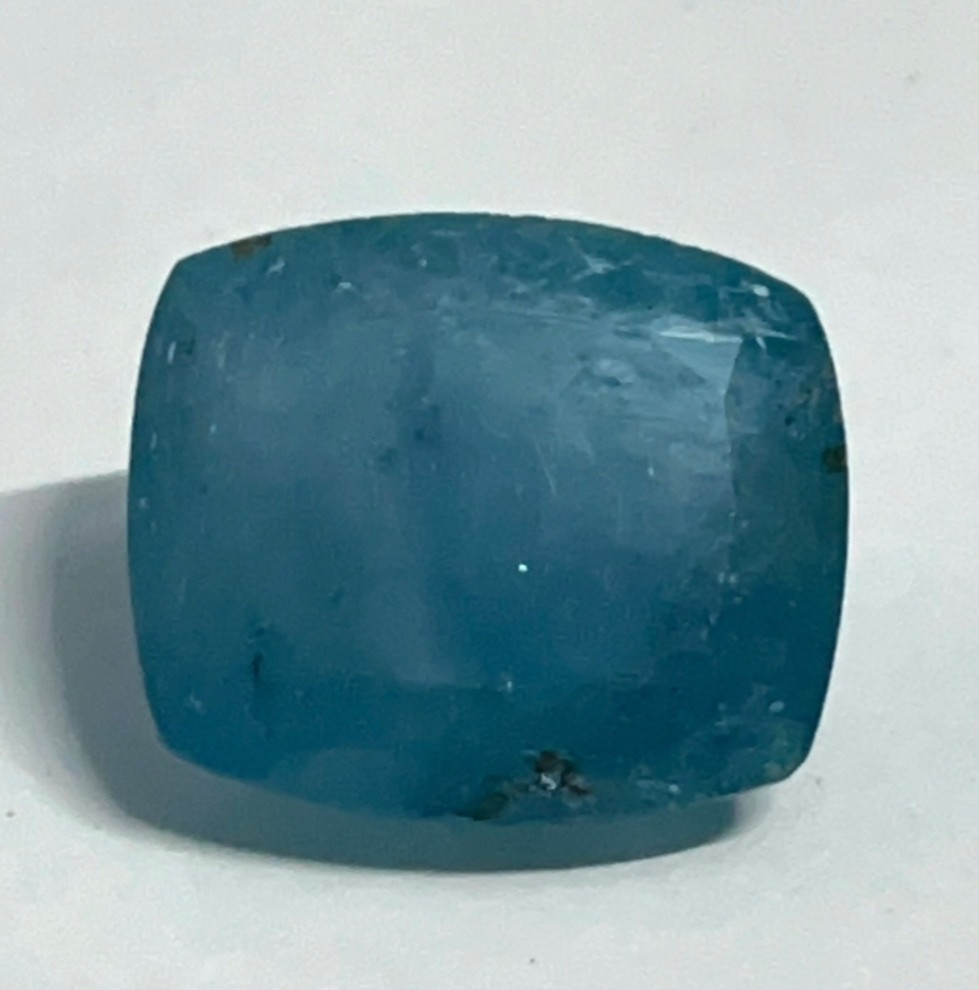 Natural Aquamarine Opaque Big Size 62.99 Cts 26.8×22.8×13. Good Quality Gemstone