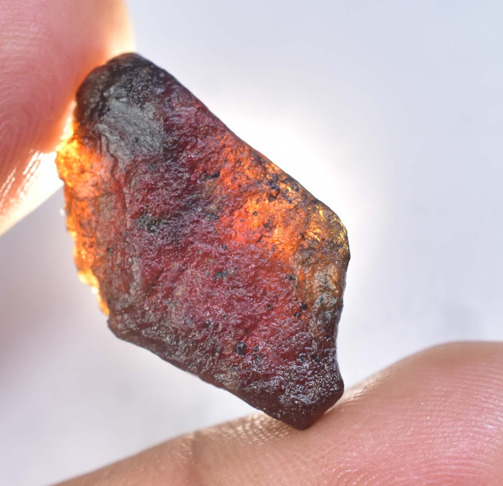 21.25 Ct Natural Hessonite Orange Garnet Certified Untreated Facet Loose Rough
