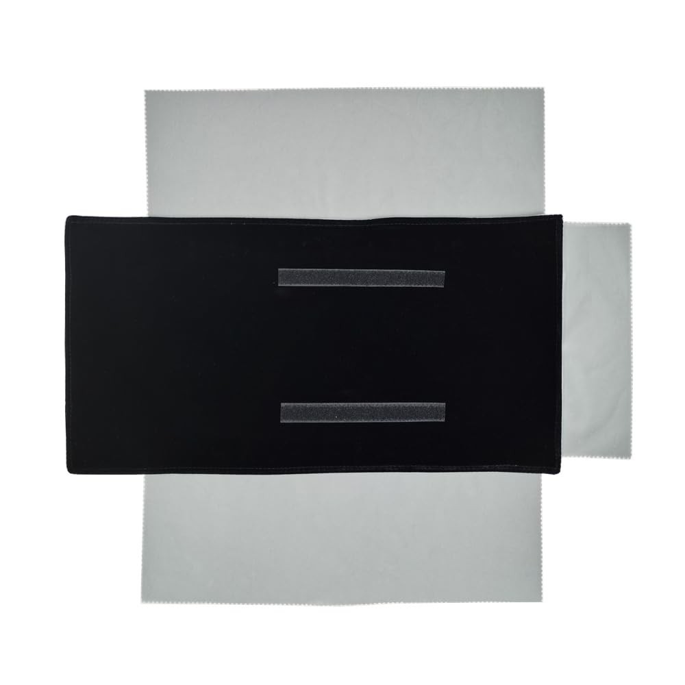Velet Travel Jewelry Case Roll Bag Organizer for Necklace Bracelet Black Gray…
