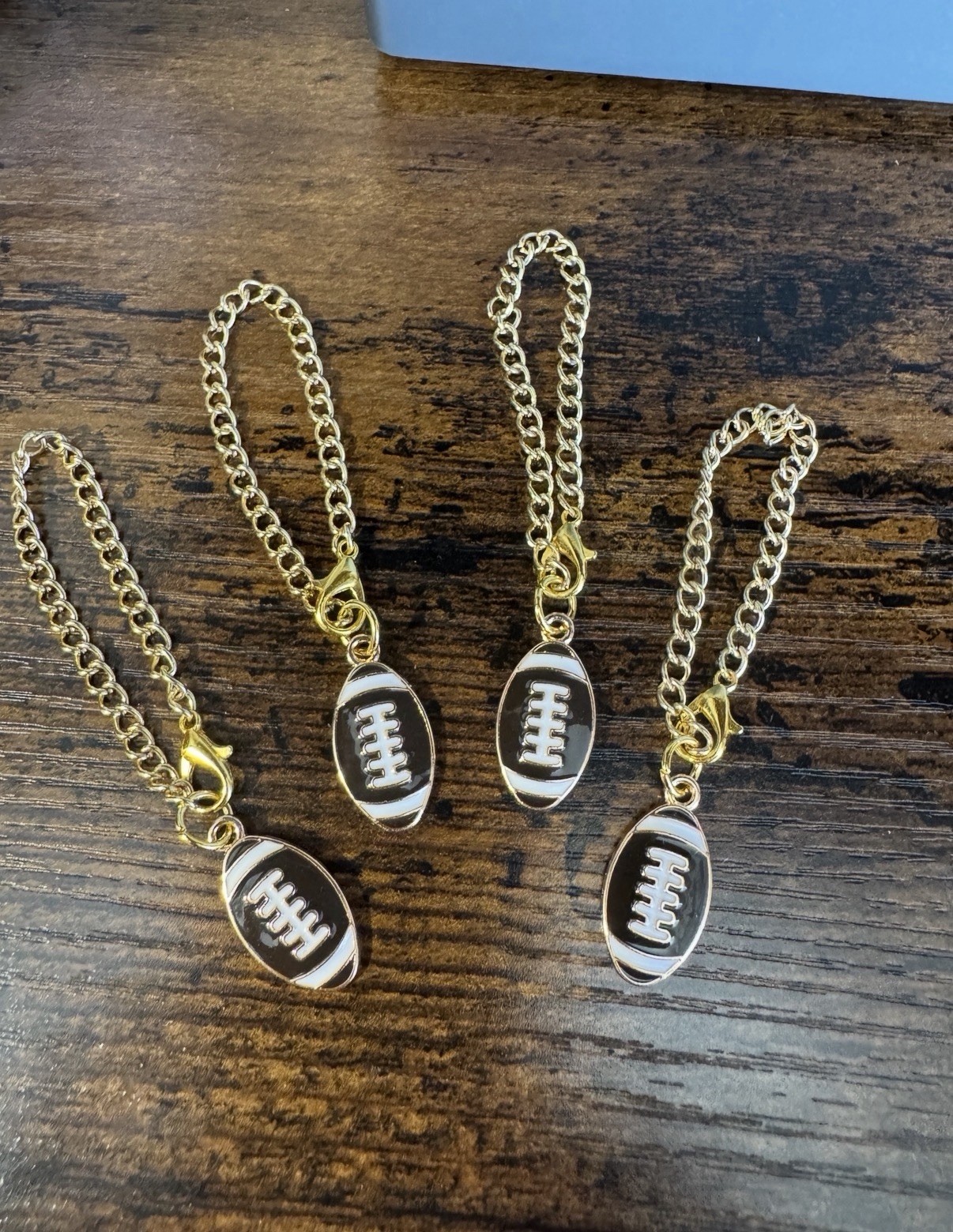 Stanley Cup, Water Bottle or Purse Football Jewelry Charm.