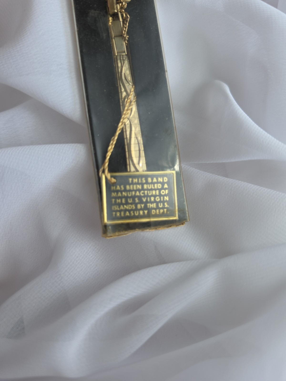 MCM Benson Rand Yellow Gold Filled Floral Design Ladies Watch Band 6″