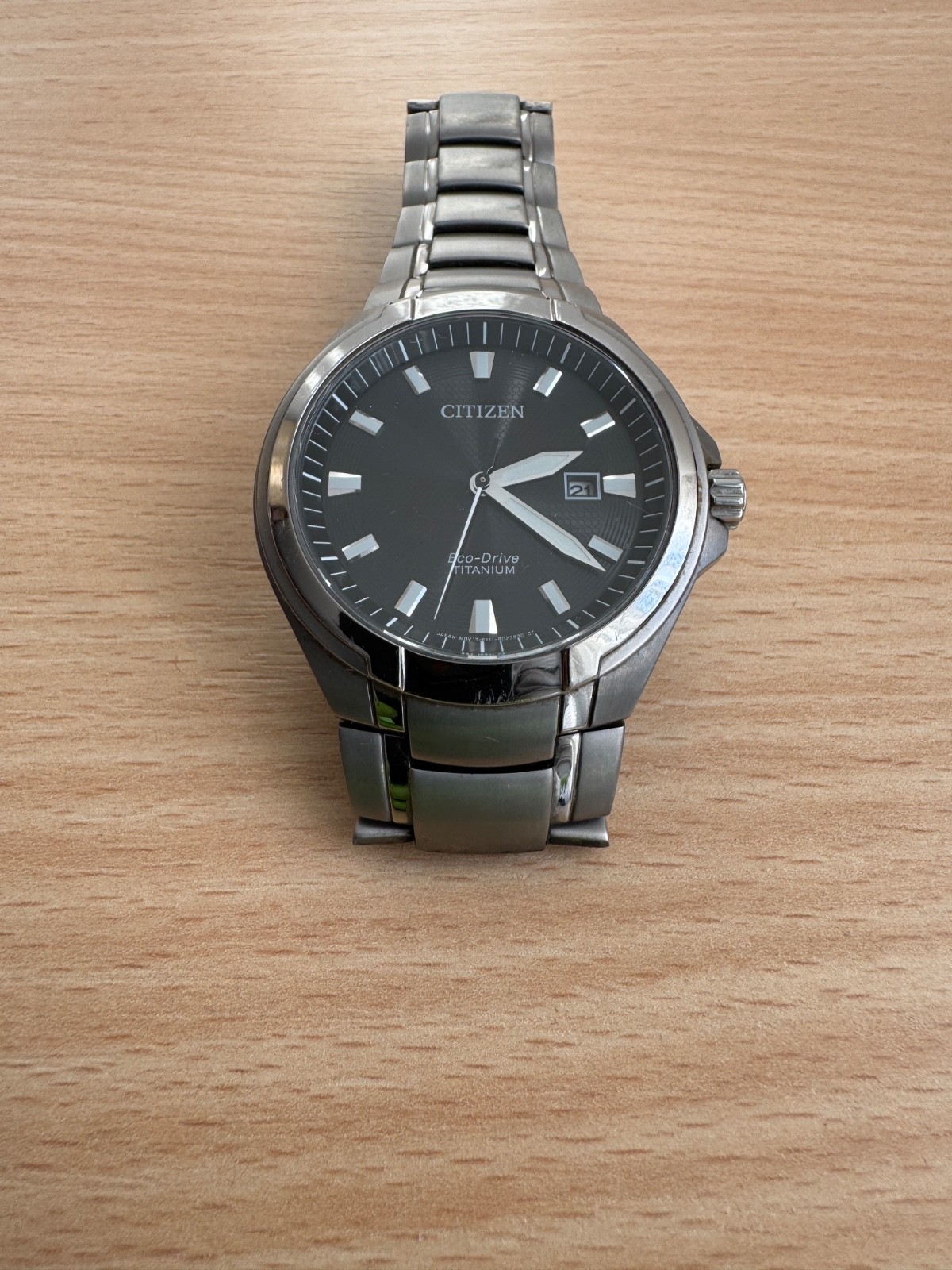 Citizen Eco-Drive Titanium Men’s Watch Sapphire Crystal 100m Japan Mov’t Date