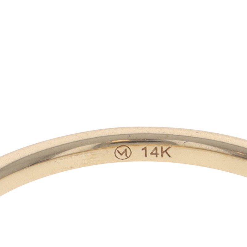 Yellow Gold Diamond Graduated Cluster Band – 14k Single Cut .20ctw Ring