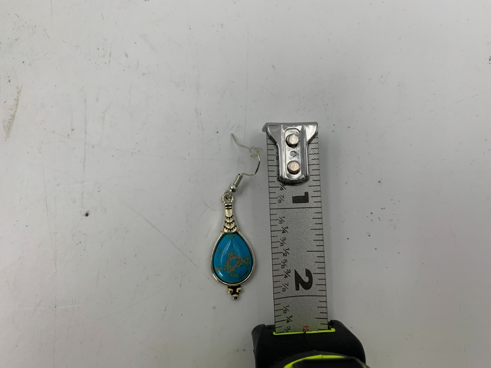 Metal 10in Blue Stone Necklace & Earrings Set JEWERLY021