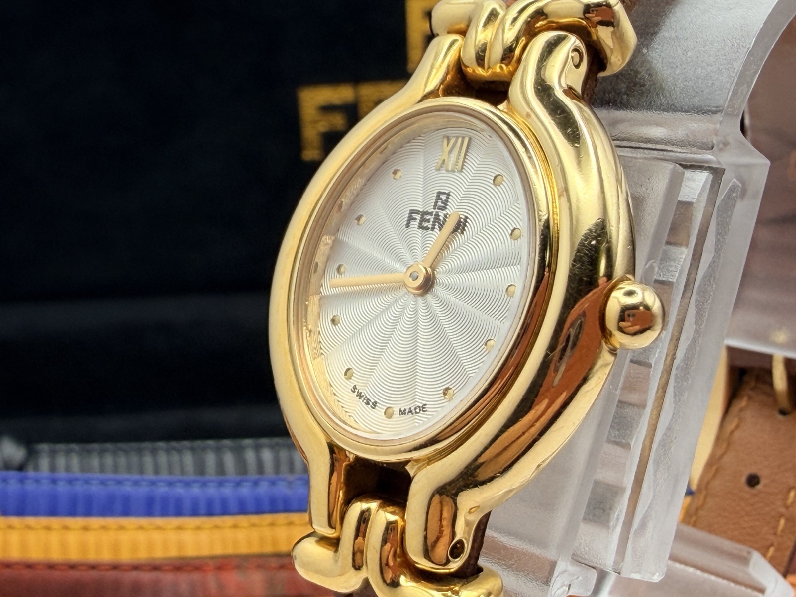 [EXC+5 w/Box] Fendi 640L Chameleon 6 Colors Belt Quartz Women’s Watch