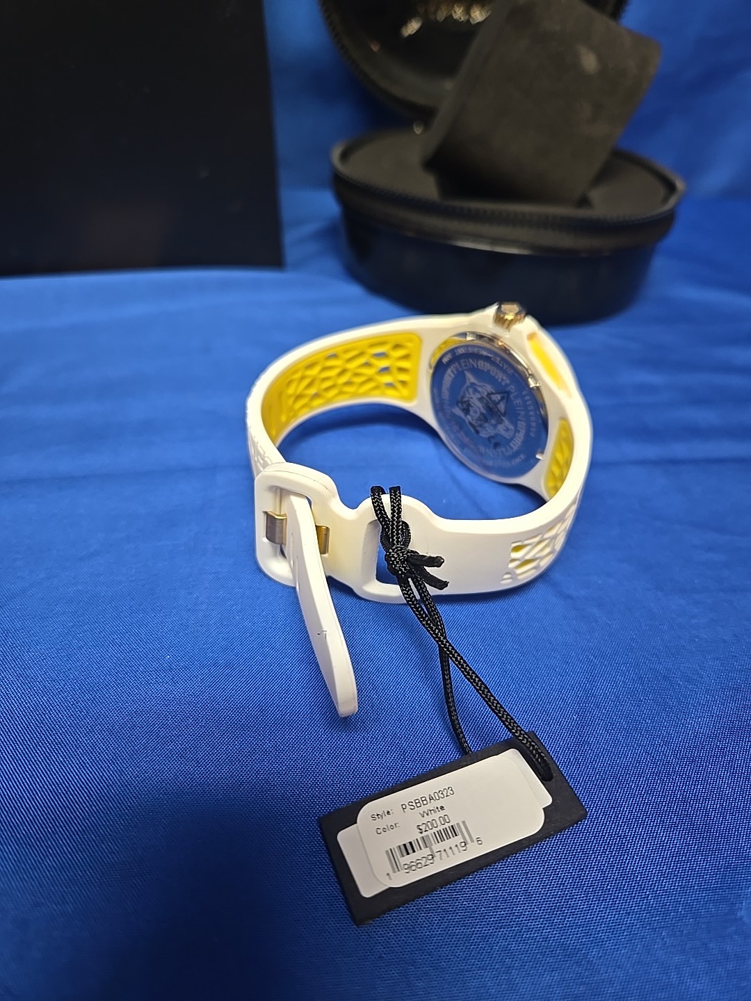 Plein Sport Watch Thunderstorm Silicone Strap White 10.8mm Water Resistant 5 ATM