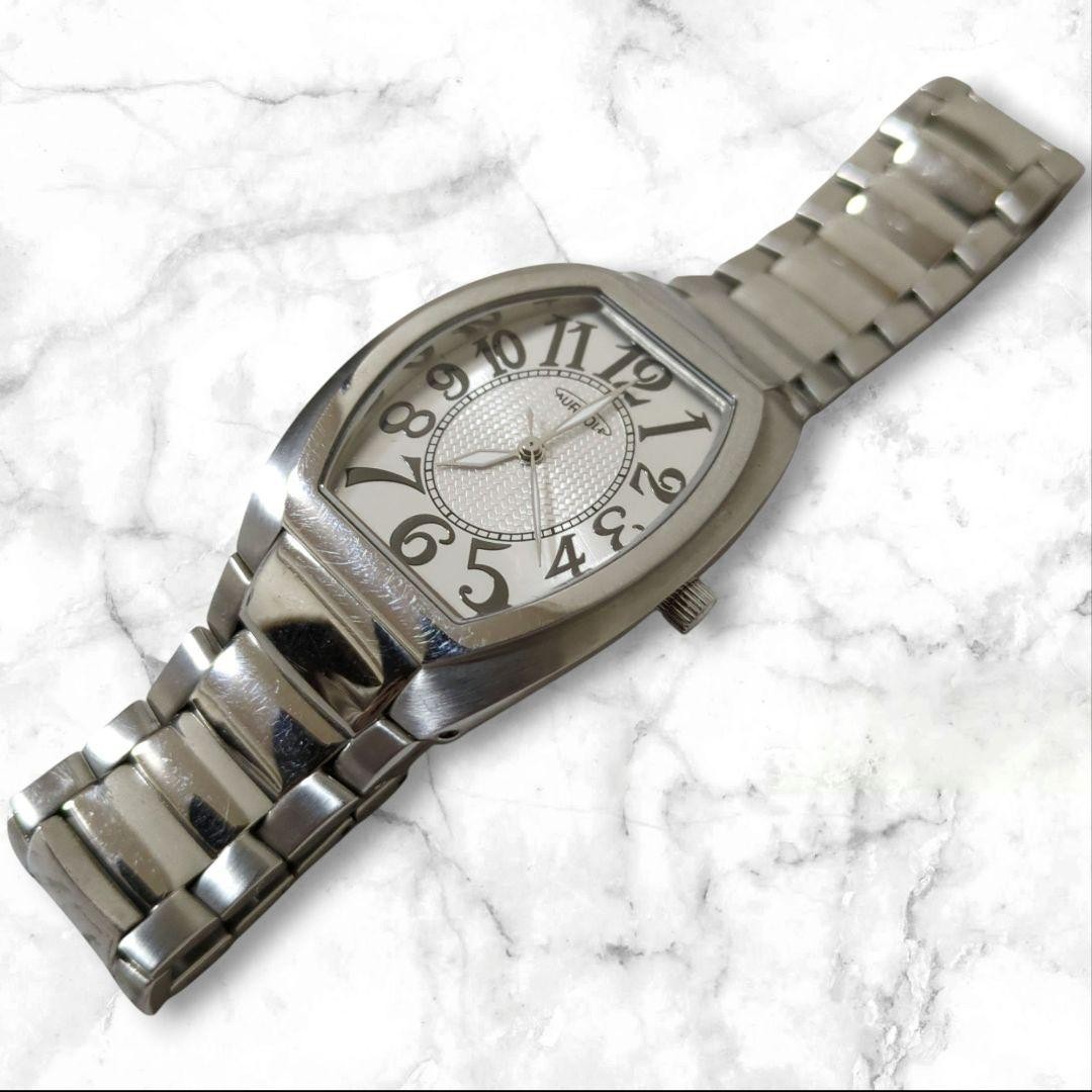 Aureole Quartz Silver Dial Wristwatch