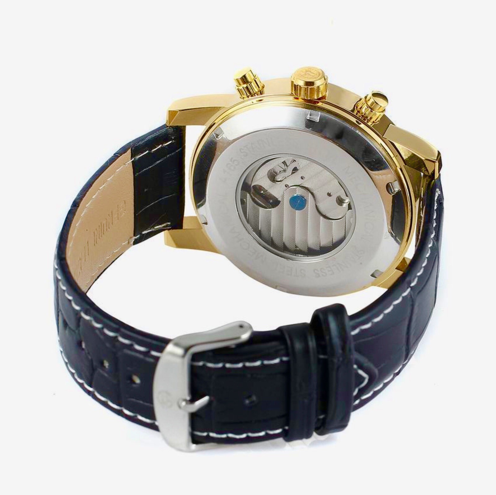 Big Tourbillion Self Winding Sport Watch. Day Month Date Waterproof Mens Watch