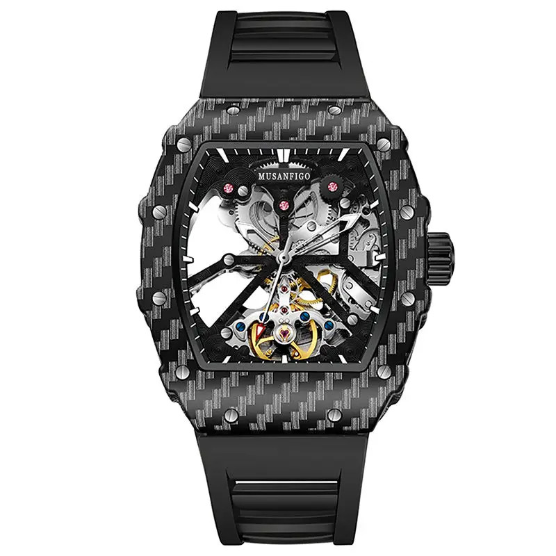 Men’s Automatic Skeleton Mechanical Watch Luxury Casual Business Fashion