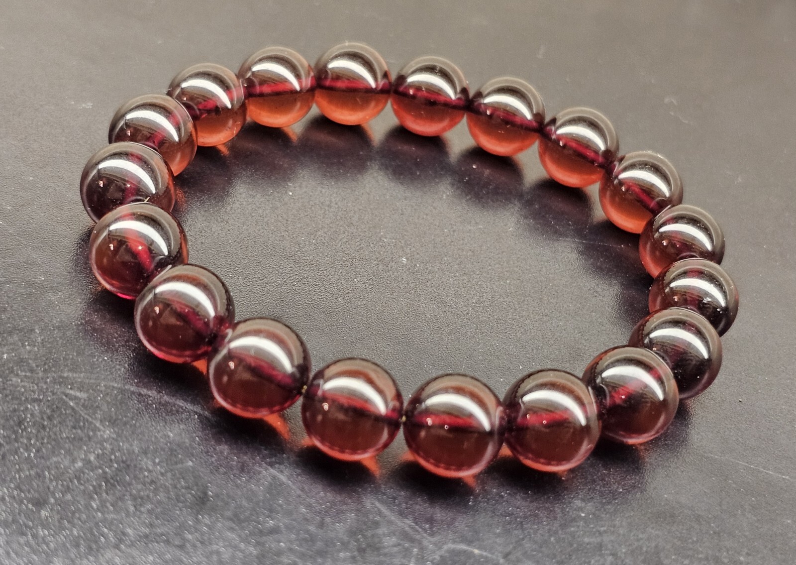 Top Quality Burmese Blood Amber Beads Bracelet 10.6mm