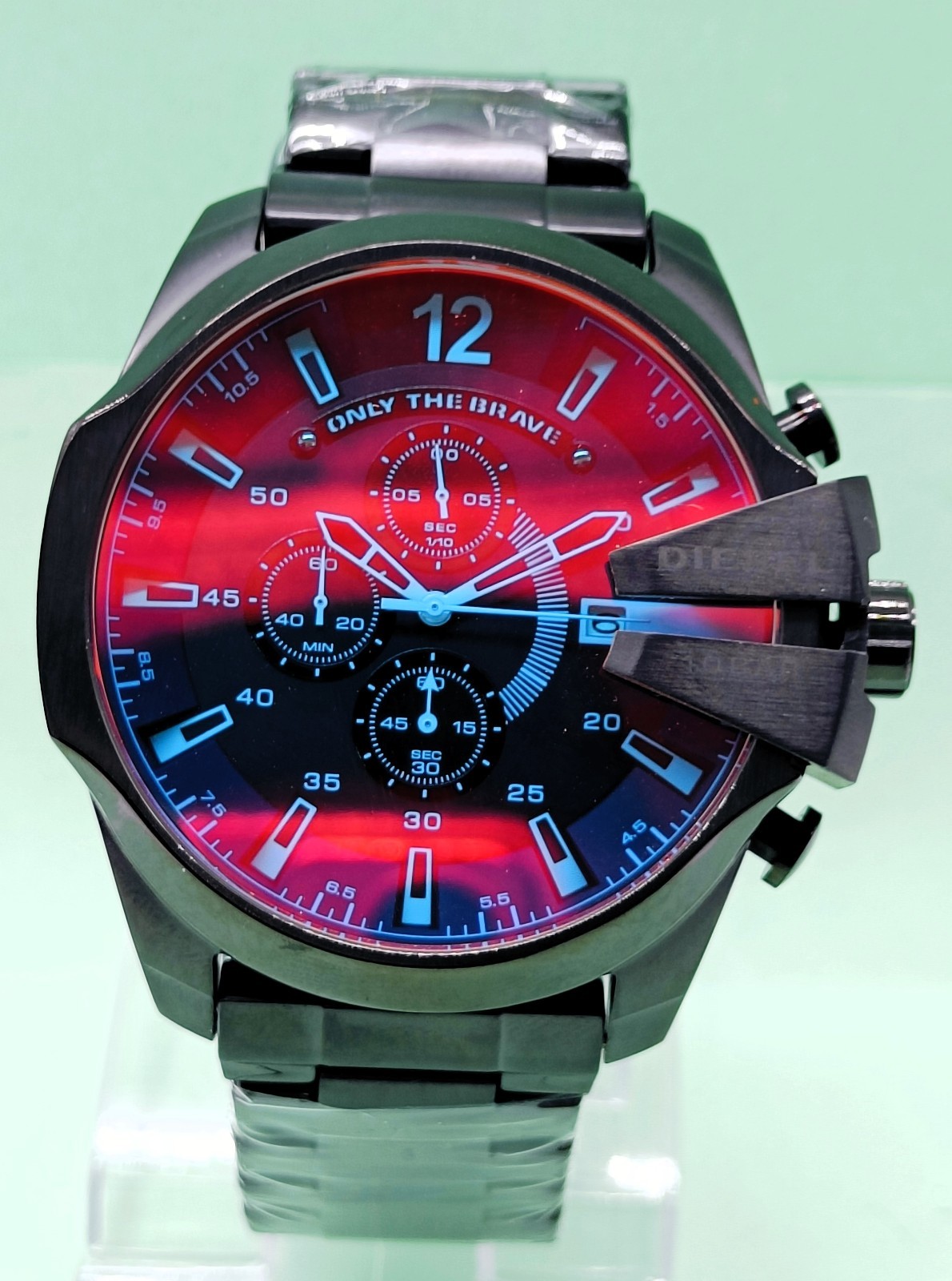 Fantastic Diesel 10 Bar “ONLY THE BRAVE” Chronograph Quartz Men’s Wrist Watch