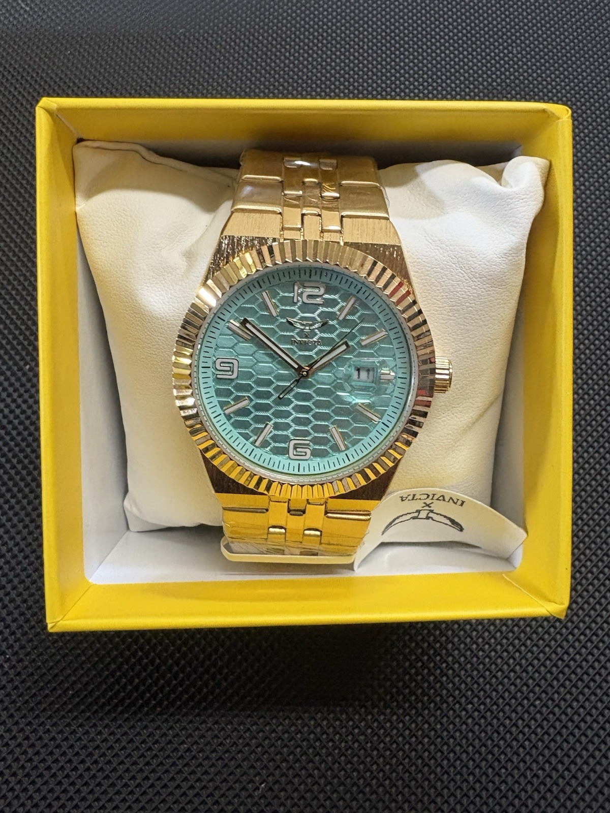 Invicta Specialty I Men’s Watch 40mm Gold With Blue Scale Dial 69868 New In Box