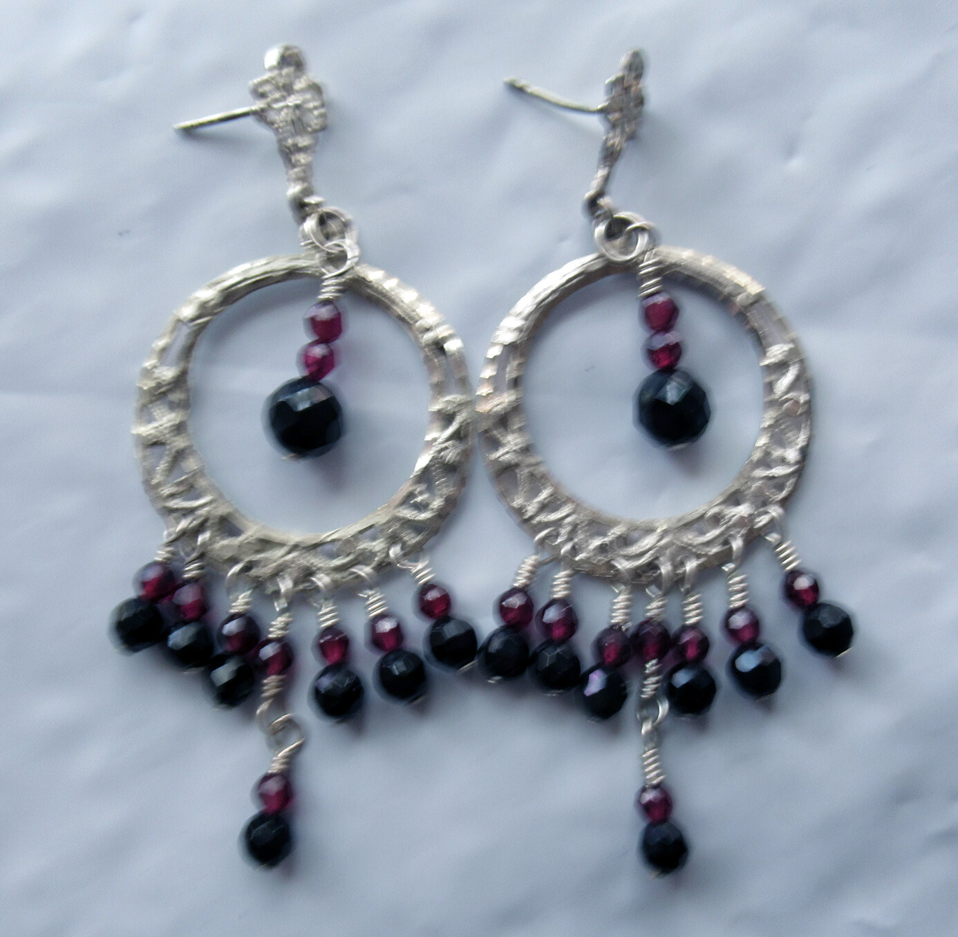 MEXICO STERLING DANGLE EARRINGS – 2 1/2 INCHES