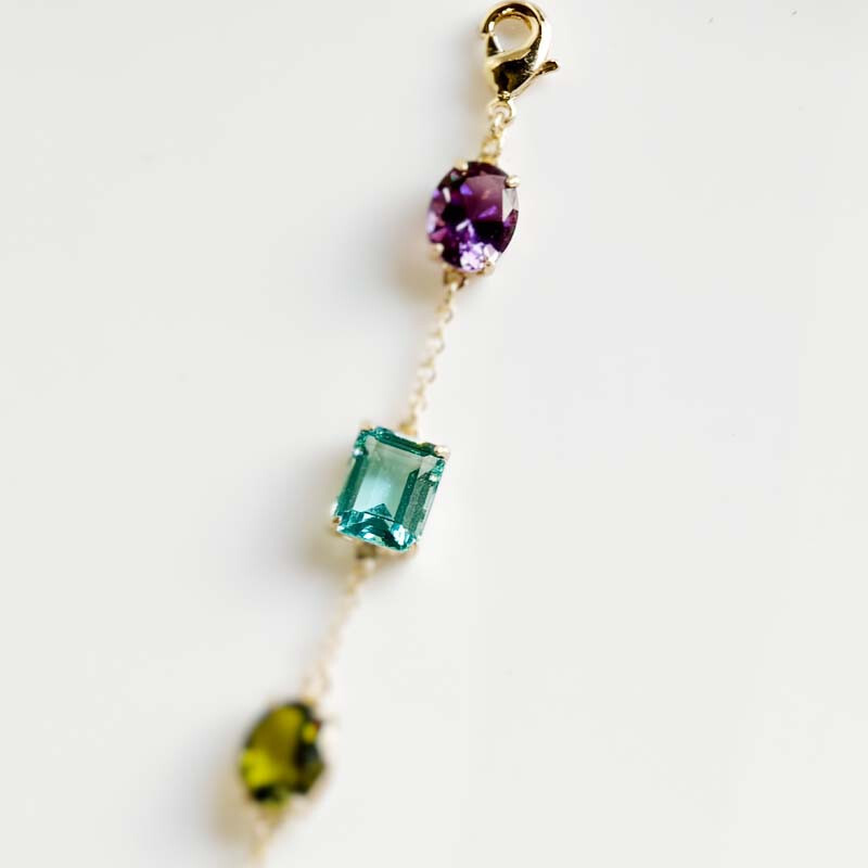 New 7.5″ Talbots Crystal Chain Bracelet Gift Fashion Women Party Holiday Jewelry
