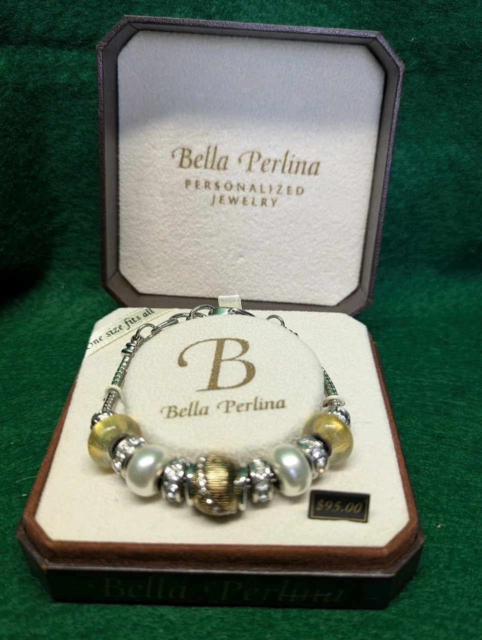 Bracelet. Bella Perlina Charm Bracelet. Never Removed From Box.