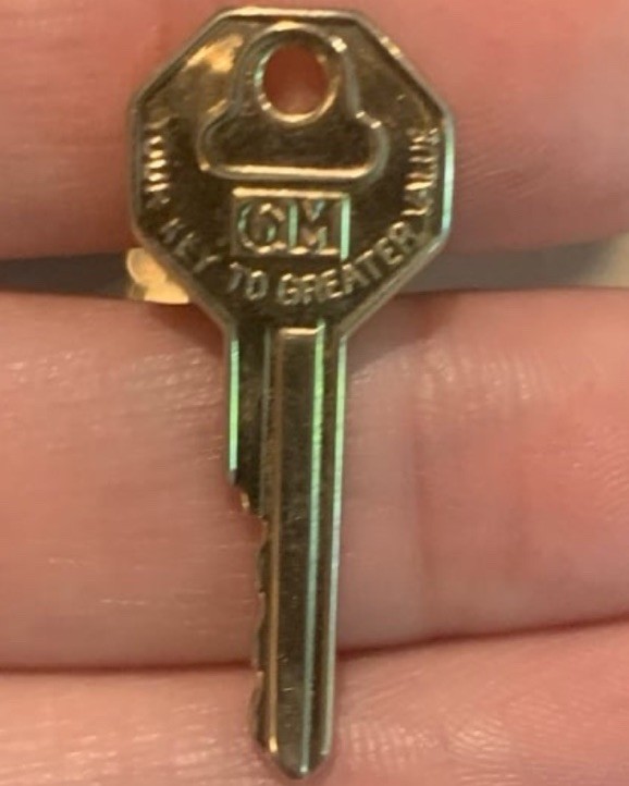 Vintage GM General Motors “Key to Greater Value” Gold Tone Cufflinks