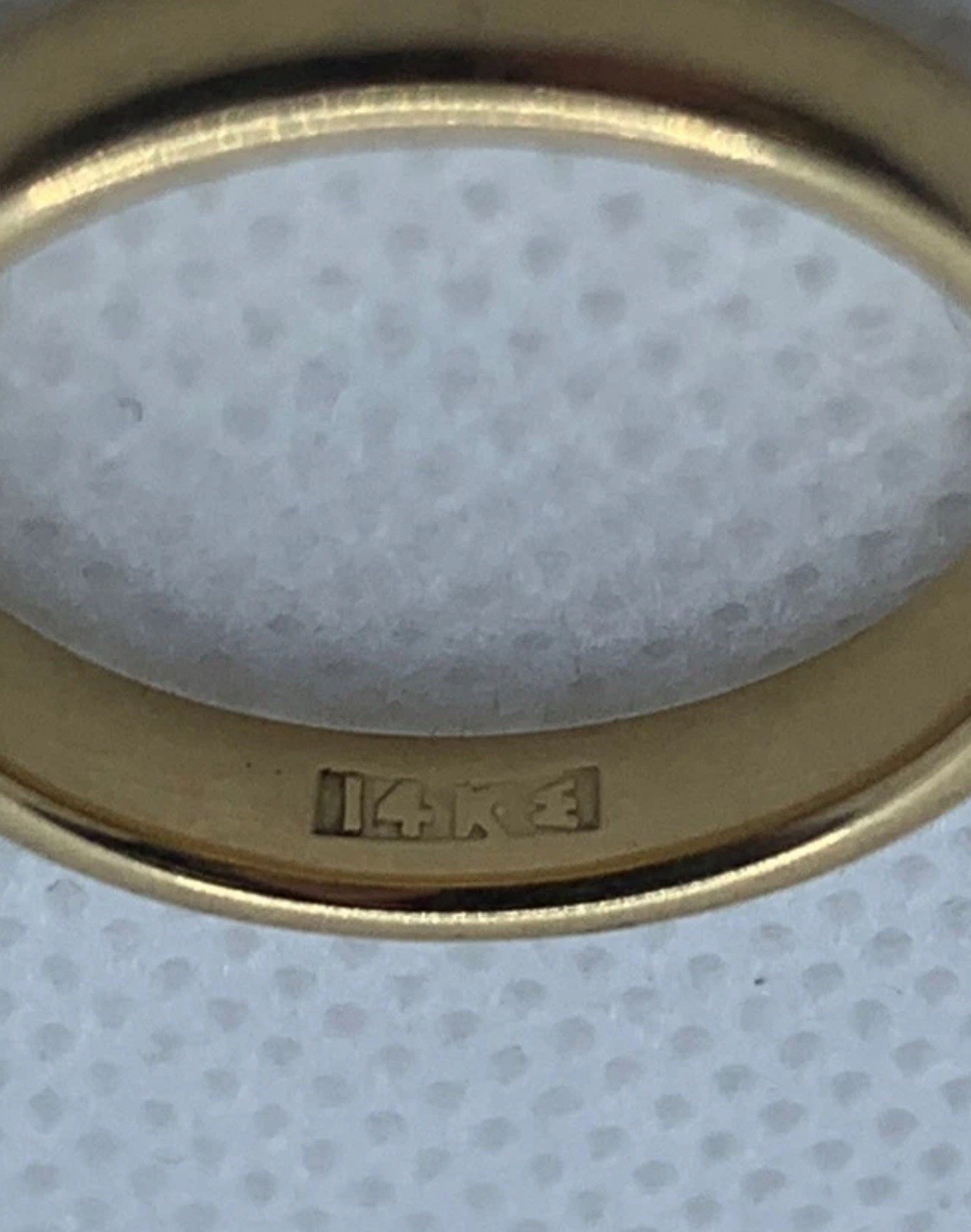 14K Yellow Gold Vintage JR Woods ArtCarved Wedding Band Ring 3.5mm Thick 3.7g