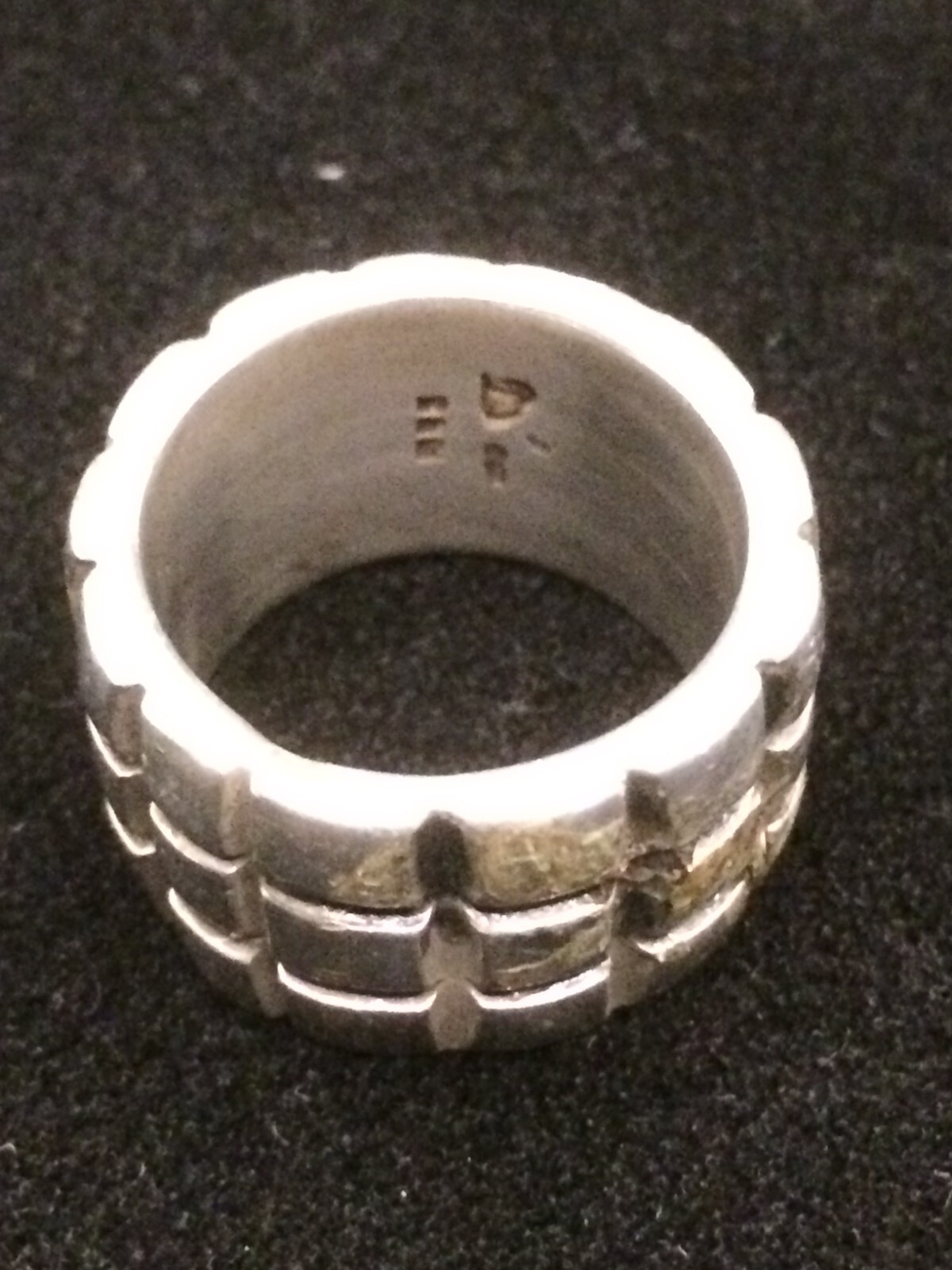 Designer Ring Silver Ring Rock Metal Ring 925 Silver 22 g!!! 18mm Master Hallmark