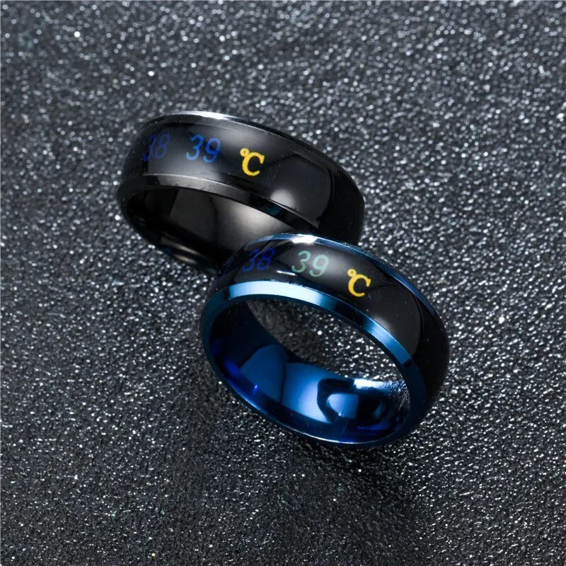 Anneau multifonctionnel intelligent en acier inoxydable pour les couples, docume