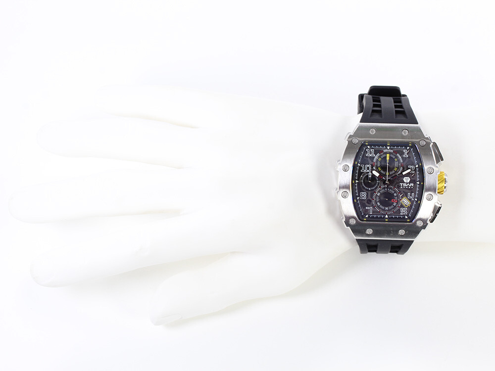 TSAR BOMBA TB8204Q Silver Black Elemental Series Automatic