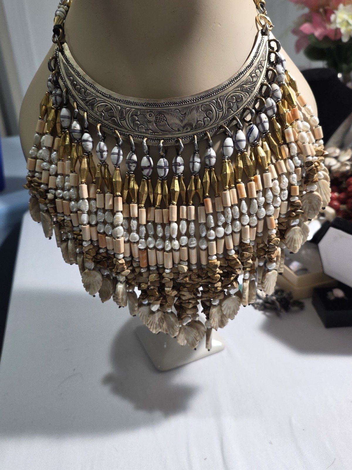 Amazing Marsha Archer Rose Gold ChiengMai San Francisco 1992 Necklace # NK-4773