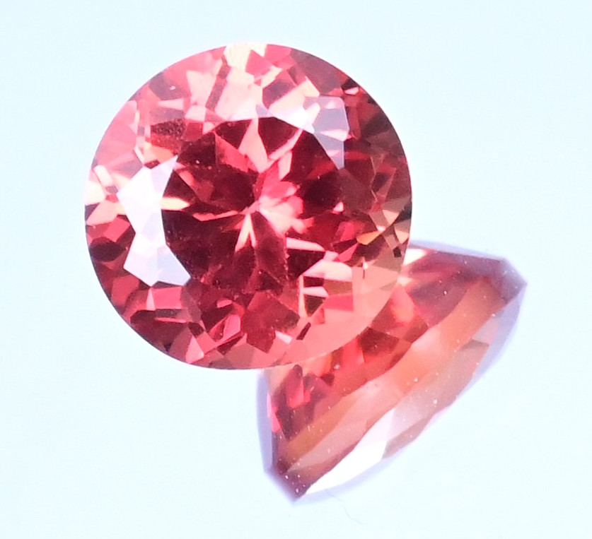 4.10 Ct Natural Myanmar Red-Orange Spinel Round Cut Certified Flawless Gemstone