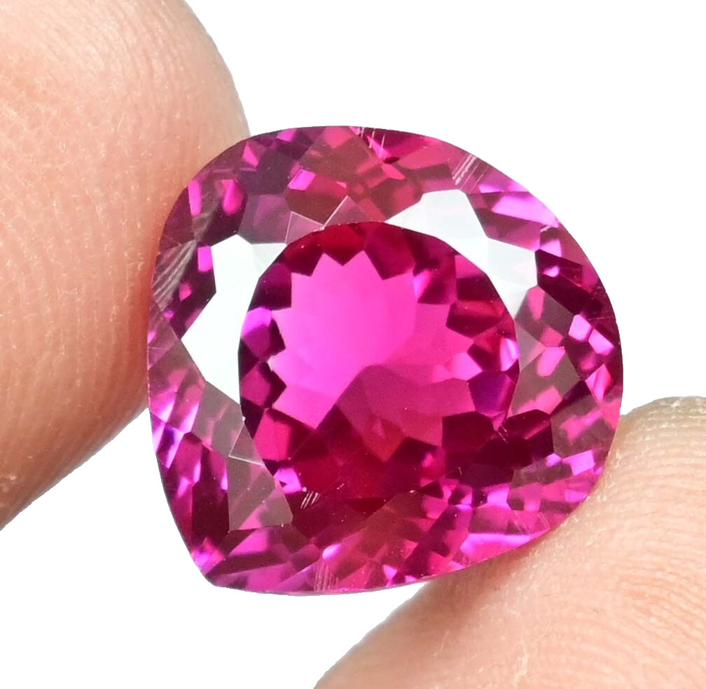 Stunning Natural Pitambari Sapphire 11.70 Ct Bi-Color Pear Certified Gemstone