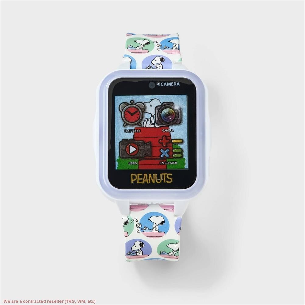 Girls’ Peanuts Light Up Interactive Smartwatch -White