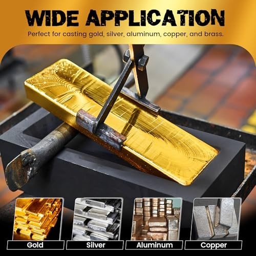 Premium Graphite Ingot Mold 1kg – 2 Pieces for Metal Casting – High-Purity Heat