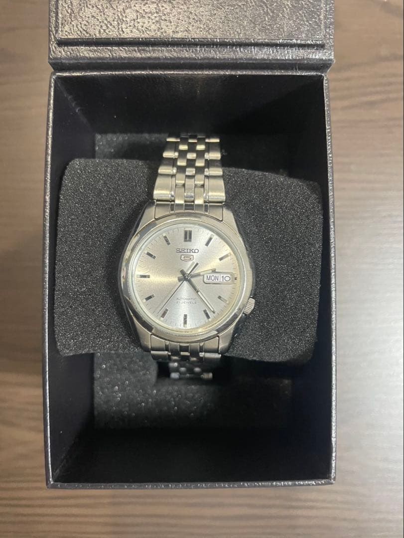 Seiko 5 7S26-01V0 Day-Date Automatic Watch Wrist 16cm/6.3in