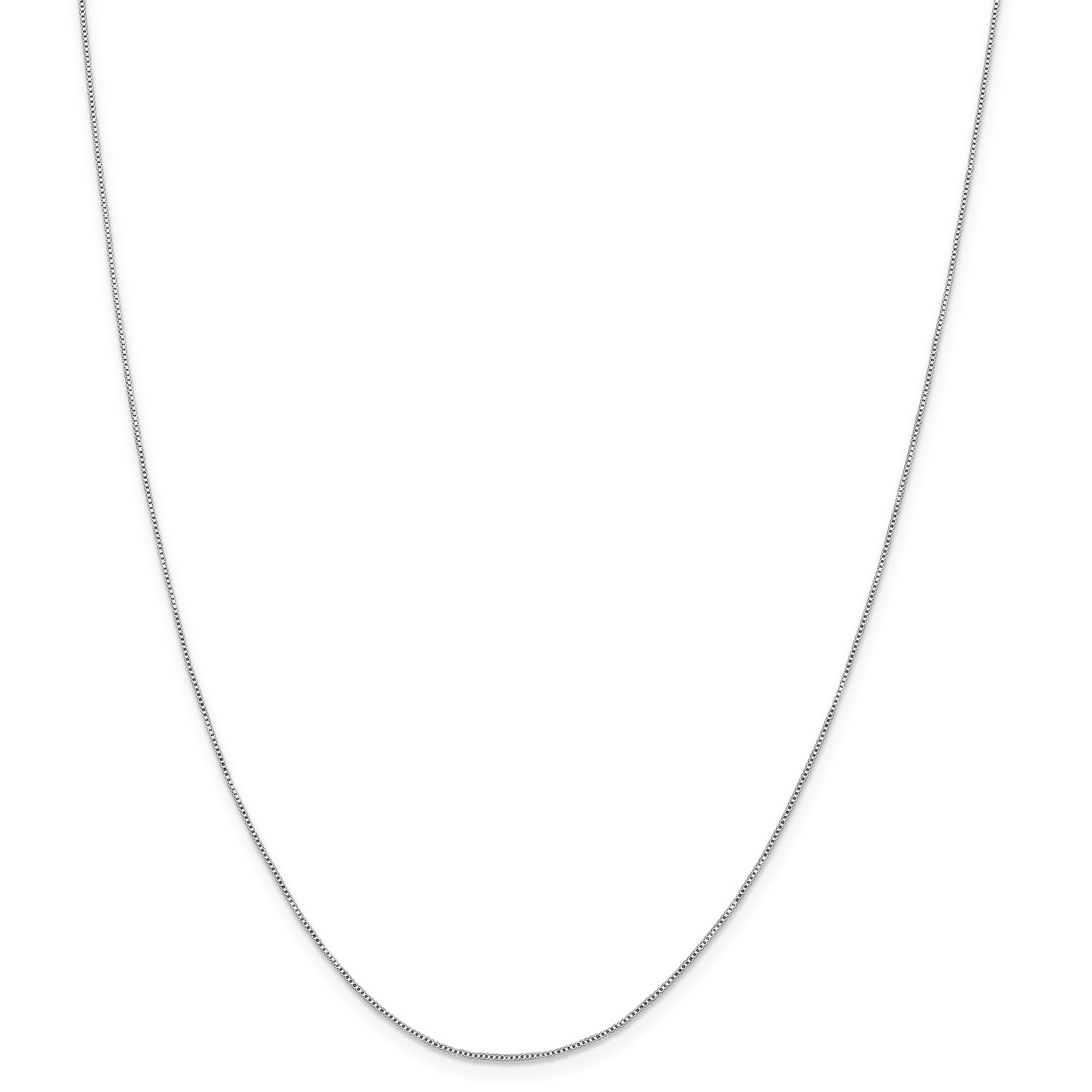 Sterling Silver Solid 0.60mm Plain Box Bracelet w/ Spring Ring Clasp 9″ – 10″